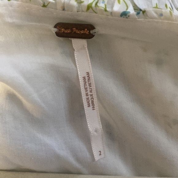 FREE People Sweetest Thing Floral Ruffle Satin Mini Dress - Picture 11 of 12